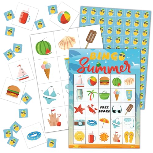 24 Spieler Geburtstag Bingo Karten Sommer Bingo Spaß Familienspiele Bingo Zubehör Partyzubehör Sommerparty Gastgeschenke Party Bingo Spiel Multiplayer Spiele für Urlaub Geburtstag Familie Party 24 Spieler Geburtstag Bingo Karten Sommer Bingo Spaß Familienspiele Bingo Zubehör Partyzubehör Sommerparty Gastgeschenke Party Bingo Spiel Multiplayer Spiele für Urlaub Geburtstag Familie Party von BSIKAIK