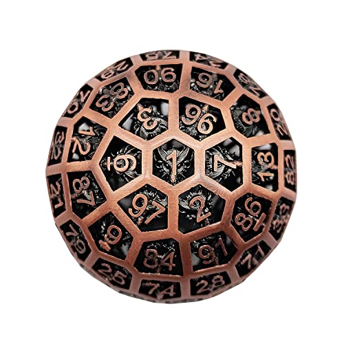 D100 Würfel-Set, Dungeons and Dragons Muster, polyedrische Spielwürfel für Tisch-Rollenspiele, DND-Geschenk von BSKJMMP