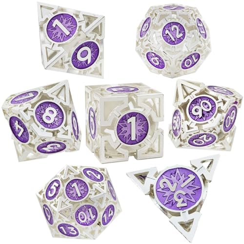 DND-Würfel-Set, 7-teilig, mit Box, polyedrisches Dungeons and Dragons, RPG-Würfel-Set für Rollenspiele, Tischspiele von BSKJMMP
