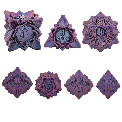 DND-Würfel-Set aus Metall für Dungeons and Dragons, 7-teiliges polyedrisches RPG-Geschenk DND-Würfel-Set aus Metall für Dungeons and Dragons, 7-teiliges polyedrisches RPG-Geschenk von BSKJMMP