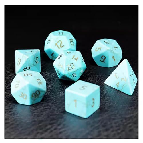 Würfel-Set, scharfe Kanten, mit Geschenkbox, Dungeons and Dragons Würfel-Set, polyedrisches Rollenspiel, Würfelspiel, D20, D12, D10, D8, D6, D4 von BSKJMMP