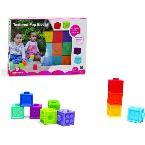 BSM Edushape ED 977010 Cubes Sensoriels Souples Formes et Couleurs Erstes Spielzeug von BSM Edushape