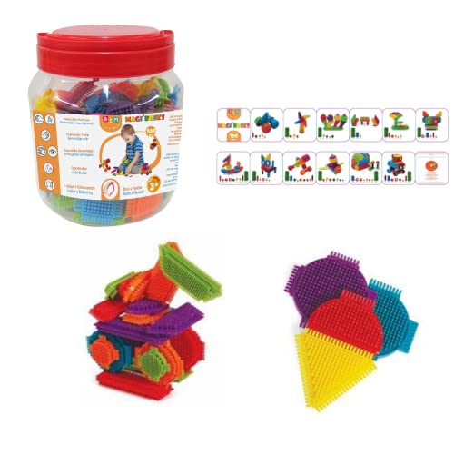 BSM Edushape – Ed 929108 – Bauspiel für Kleinkinder – Magic Brix – Bunte Bausteine – 108 Teile BSM Edushape – Ed 929108 – Bauspiel für Kleinkinder – Magic Brix – Bunte Bausteine – 108 Teile von BSM