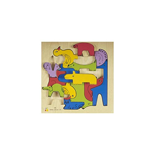 BSM E72511810 The Zoo Puzzle Holzpuzzle, Mehrfarbig von BSM