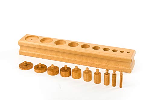 BSM Edufun – Montessori Pädagogik – Spielerische Bausteine für Kinder, Zylinder Nr. 3 – ab 3 Jahren, EF91108, Mehrfarbig BSM Edufun – Montessori Pädagogik – Spielerische Bausteine für Kinder, Zylinder Nr. 3 – ab 3 Jahren, EF91108, Mehrfarbig von BSM