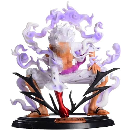 BSNRDX Anime Figuren, Luffy Gear 5 Figuren 23cm Anime Statue beliebte Anime Adventskalender Strohhut Ruffy Figur, Cartoon Charakter Statue, für Desktop Dekoration, Kinder Geburtstag Geschenk von BSNRDX