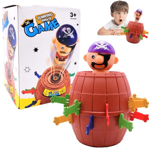 BSNRDX Barrel Piraten Spiel für Kinder, Kinder Brettspiel, Popup Vorschulkinder Spiel, Jump UP Piraten Spiel, Spielen für Kinder 4, 5, 6, 7, 8 Jahre alt Jungen & Mädchen & Erwachsene BSNRDX Barrel Piraten Spiel für Kinder, Kinder Brettspiel, Popup Vorschulkinder Spiel, Jump UP Piraten Spiel, Spielen für Kinder 4, 5, 6, 7, 8 Jahre alt Jungen & Mädchen & Erwachsene von BSNRDX