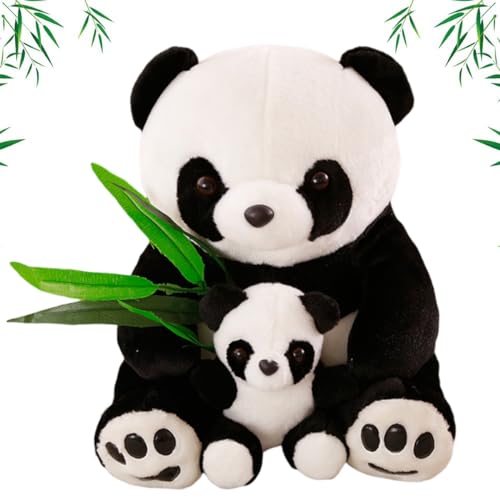 BSNRDX Panda Kuscheltier Mini Plüsch PP Baumwolle Mutter und Baby Plüschtier Kindergeschenke als Jungen oder Mädchen Geschenk Niedliche Plüschtiere 25 cm ABS0015 BSNRDX Panda Kuscheltier Mini Plüsch PP Baumwolle Mutter und Baby Plüschtier Kindergeschenke als Jungen oder Mädchen Geschenk Niedliche Plüschtiere 25 cm ABS0015 von BSNRDX
