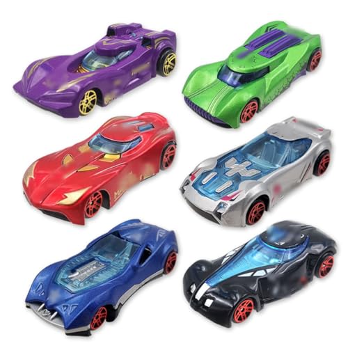 BSNRDX Pull Back Autos 6 stücke Spielzeugauto, Kinderidee Spielfahrzeuge für Geburtstagsfeiern, Mini Cars Spielzeug Serie Spielzeug Auto Geschenk für Kinder, geeignet für Kinder ab 3 Jahren von BSNRDX