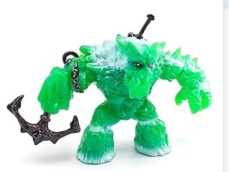 EIS-Monster Modell, ELDRADOR Mythisches Eismonster Figure Magischem Schwert und Spitzhacke, Bewegliche Fantasy Actionfigur, Robuste Figuren ab 7 Jahren (Grüner Eisgeist) von BSNRDX