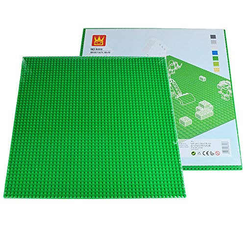 BSPAS Grundplatte 50x50 Platten für Lego Stadtleben, Bauplatten kompatibel mit Lego (Grün) von BSPAS