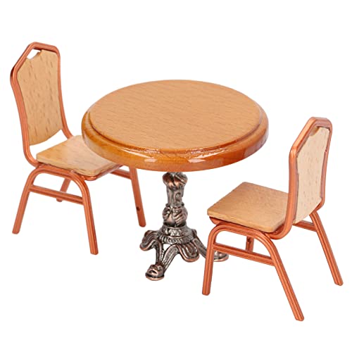 3 Stück Miniatur Tisch und Stühle 1:12 Maßstab Puppenhaus Möbel Mini Modelle DIY Dekoration für Puppenhaus 3 Stück Miniatur Tisch und Stühle 1:12 Maßstab Puppenhaus Möbel Mini Modelle DIY Dekoration für Puppenhaus von BSTCAR