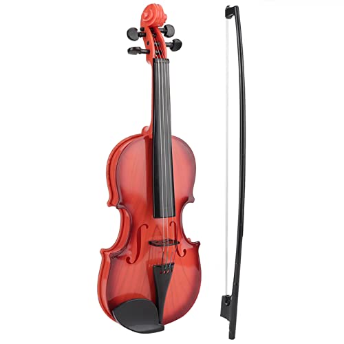 Akustische Violine für Kinder mit Bogen, Verstellbare Saite, Musikalische Anfänger Entwickeln Instrumentenübungen für Anfänger (Hellbraun) von BSTCAR