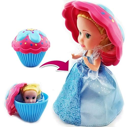 BSTCAR 1 x Cupcake-Puppe, Mini-Überraschungspuppe, verformbares Gebäck, Prinzessin, süßes Mädchen, Kinderspielzeug, Geburtstagsgeschenk, Dekoration von BSTCAR