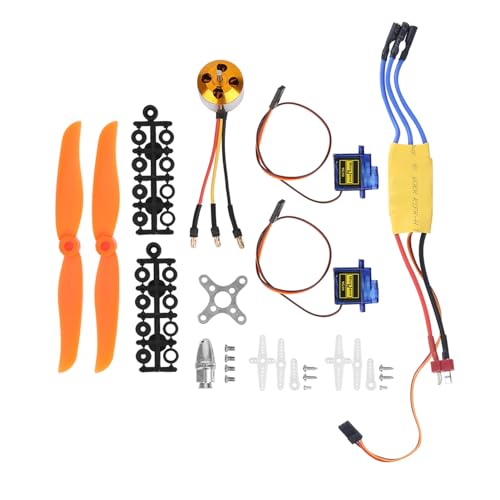 BSTCAR 2200KV Brushless 30A ESC SG90 9G Micro Servo Motor 6035 Propeller Zubehör Kit Mount für RC Flugzeug Quadcopter Helicopter (2212 KV2200 Motor + 6035 Paddel + 9 Gramm Servo) von BSTCAR
