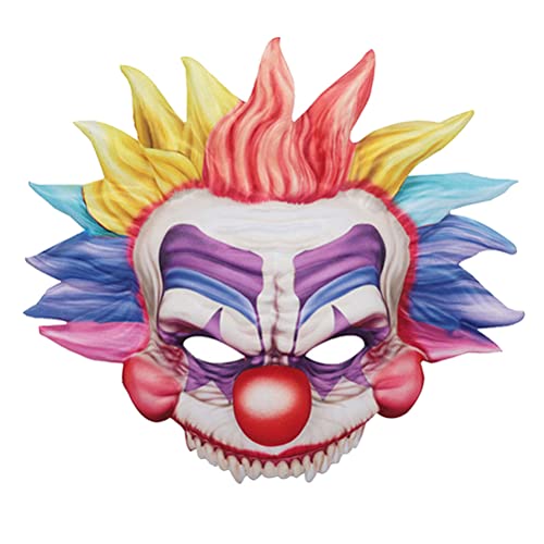 BSTCAR Clown Gesichtsmaske,PU Schaumstoff Maske Lustige Clown Maske für Halloween Cosplay Maskerade Karneval Party (HDA18021A) von BSTCAR