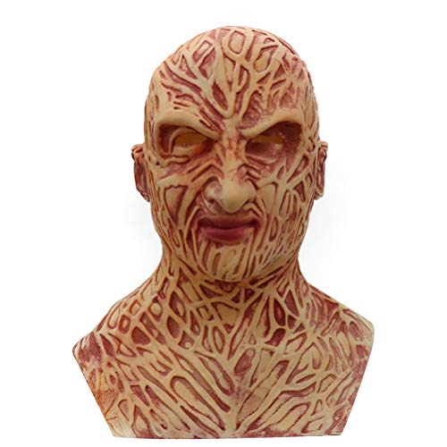 BSTCAR Erwachsene Latex Maske Freddy Maske Vollgesicht Maske Kopfbedeckung Neuheit Scary Zombie Cosplay Maske für Cosplay Party Festival Halloween Kostüm (Wie gezeigt) von BSTCAR