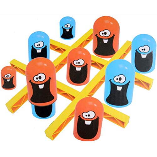BSTCAR Gobblet Mampfer Tic-Tac-Toe-Spielzeuge Brettspiel Spielzeug Lustig Interaktives Spiele für Kinder Familie Freunde von BSTCAR