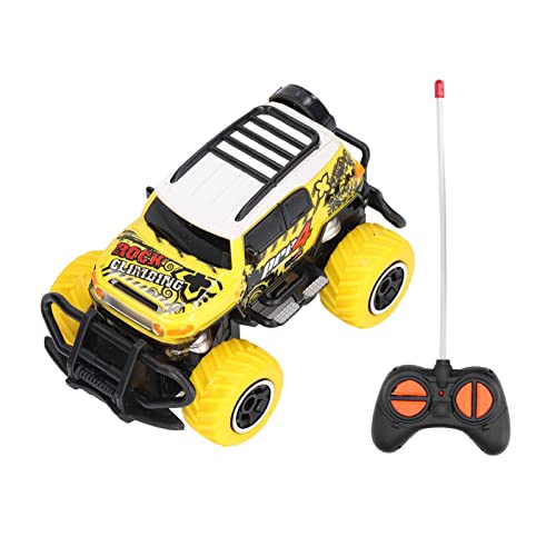 BSTCAR Kinder Ferngesteuertes Auto 1:43 Reibungsfahrzeuge Kleines Spielzeugauto Wiederaufladbar Off Road RC Spielzeug für 3 über Jahre alt (Gelb) von BSTCAR