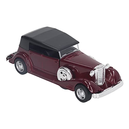 BSTCAR Klassisches Auto Modell Legierung Spielzeugauto 1:32 Spielfigur Fahrzeuge pädagogische Rückzug Auto Spielzeug Geschenke für Jungen Mädchen (Burgund) von BSTCAR