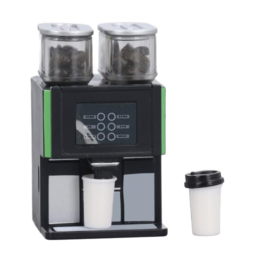 BSTCAR Puppenhaus Kaffeemaschine,Spielzeug Modell 1:12 Miniatur Puppenhaus Kaffeemaschine Küche Kaffeemaschine Kit,Puppenhaus Zubehör von BSTCAR