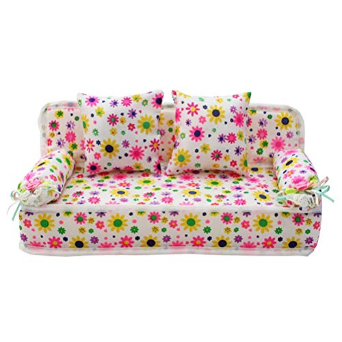 BSTCAR Puppenhaus Möbel, Mini Sofa mit 2 Kissen Puppenhaus Zubehör, Mädchenspielzeug, Geburtstagsgeschenk BSTCAR Puppenhaus Möbel, Mini Sofa mit 2 Kissen Puppenhaus Zubehör, Mädchenspielzeug, Geburtstagsgeschenk von BSTCAR