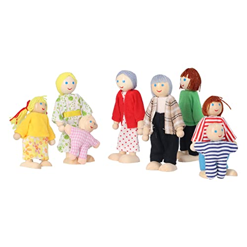 Holzpuppenhaus Menschen 8 Stück Puppenhaus Puppen Familie Puppe Set Szene Requisiten Mini Puppenhaus Zubehör Holzpuppenhaus Menschen 8 Stück Puppenhaus Puppen Familie Puppe Set Szene Requisiten Mini Puppenhaus Zubehör von BSTCAR