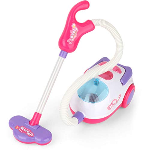 Kinder Staubsauger Spielzeug mit Geräuschen und Lichtern, 18cm Kleine Realistische Elektrische Staubsauger Spielzeug Mini Staubwedel Modell Reinigung Spielzeug für Mädchen Jungen von BSTCAR
