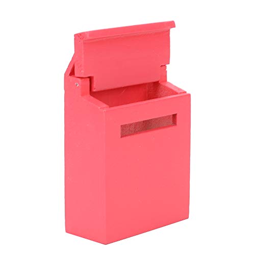 Puppenhaus Farbiger Briefkasten 1:12 Skala hölzerne Miniatur Briefkasten Mail Box Modell Puppenhaus Dekoration Zubehör (Rot) von BSTCAR