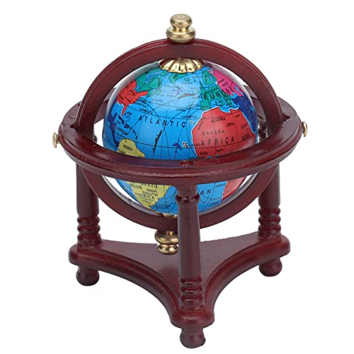 Puppenhaus Globus Modell 1:12 Miniatur-Weltkugel mit Ständer Pretend Play DIY Dekoration Zubehör für Puppenhaus von BSTCAR