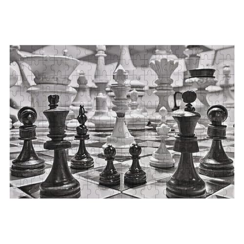200 PCS Jigsaw Puzzles Black and White Chess Puzzles Personalized Puzzle Wooden Picture Puzzle for Adults Photo Puzzle Art Wall Hanging Decor for Birthday Wedding Valentine's Day Anniversary 200 PCS Jigsaw Puzzles Black and White Chess Puzzles Personalized Puzzle Wooden Picture Puzzle for Adults Photo Puzzle Art Wall Hanging Decor for Birthday Wedding Valentine's Day Anniversary von BTCOWZRV