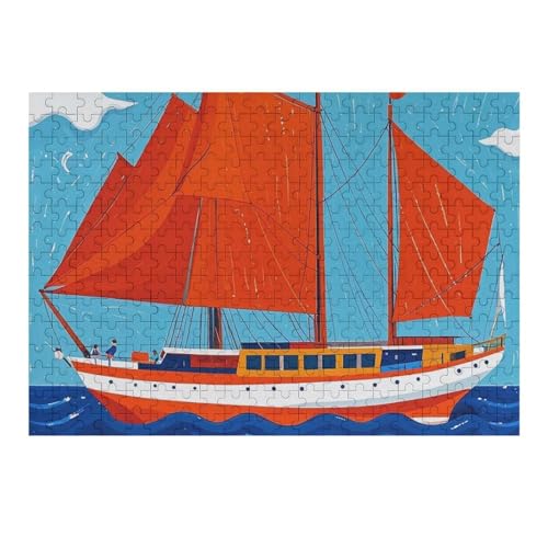 300 PCS Jigsaw Puzzles Marine Navigation Puzzles Personalized Puzzle Wooden Picture Puzzle for Adults Photo Puzzle Art Wall Hanging Decor for Birthday Wedding Valentine's Day Anniversary von BTCOWZRV