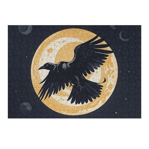 300 PCS Puzzle Black Crow Full Moon Pattern Puzzles Personalized Puzzle Wooden Picture Puzzle for Adults Photo Puzzle Art Wall Hanging Decor for Birthday Wedding Valentine's Day Anniversary 300 PCS Puzzle Black Crow Full Moon Pattern Puzzles Personalized Puzzle Wooden Picture Puzzle for Adults Photo Puzzle Art Wall Hanging Decor for Birthday Wedding Valentine's Day Anniversary von BTCOWZRV