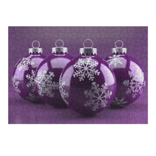 300 PCS Puzzle Lila Weihnachten Ball Puzzles Personalisiertes Puzzle Holzbild Puzzle für Erwachsene Foto Puzzle Kunst Wandbehang Dekor für Geburtstag Hochzeit Valentinstag Jahrestag 300 PCS Puzzle Lila Weihnachten Ball Puzzles Personalisiertes Puzzle Holzbild Puzzle für Erwachsene Foto Puzzle Kunst Wandbehang Dekor für Geburtstag Hochzeit Valentinstag Jahrestag von BTCOWZRV
