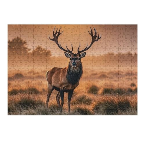 300 PCS Puzzles Red Deer in The Morning Wilderness Natural Landscape Puzzles Personalized Puzzle Wooden Picture Puzzle for Adults Photo Puzzle Art Wall Hanging Decor for Birthday Wedding Valent 300 PCS Puzzles Red Deer in The Morning Wilderness Natural Landscape Puzzles Personalized Puzzle Wooden Picture Puzzle for Adults Photo Puzzle Art Wall Hanging Decor for Birthday Wedding Valent von BTCOWZRV