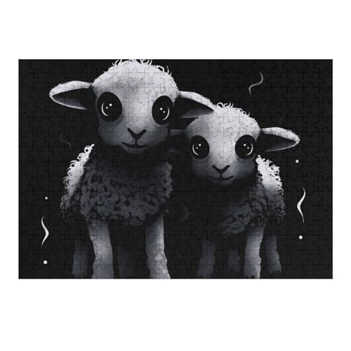 300 Stück Puzzle, animiertes Lamm-Puzzle, personalisiertes Puzzle, Holzbild, Puzzle für Erwachsene, Fotopuzzle, Kunst, Wandbehang, Dekoration für Geburtstag, Hochzeit, Valentinstag, Jahrestag 300 Stück Puzzle, animiertes Lamm-Puzzle, personalisiertes Puzzle, Holzbild, Puzzle für Erwachsene, Fotopuzzle, Kunst, Wandbehang, Dekoration für Geburtstag, Hochzeit, Valentinstag, Jahrestag von BTCOWZRV