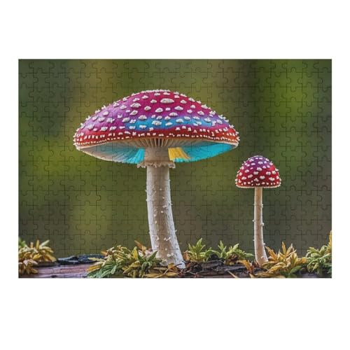 300 Stück Puzzle, bunte Pilz-Puzzle, personalisiertes Puzzle, Holzbild, Puzzle für Erwachsene, Fotopuzzle, Kunst, Wandbehang, Dekoration für Geburtstag, Hochzeit, Valentinstag, Jahrestag 300 Stück Puzzle, bunte Pilz-Puzzle, personalisiertes Puzzle, Holzbild, Puzzle für Erwachsene, Fotopuzzle, Kunst, Wandbehang, Dekoration für Geburtstag, Hochzeit, Valentinstag, Jahrestag von BTCOWZRV