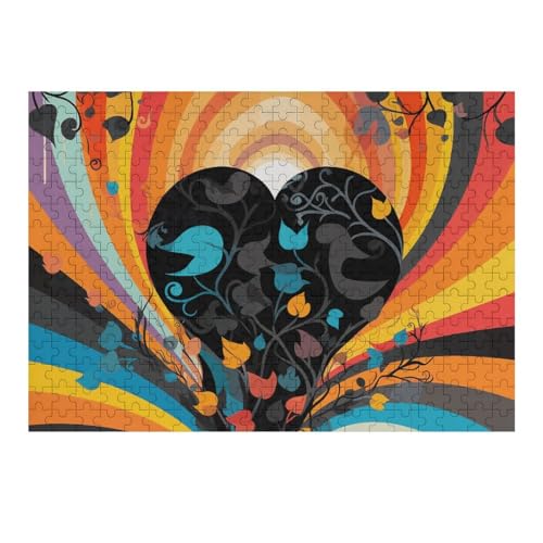 300 Stück Puzzles, Buntglas-Puzzle, personalisiertes Puzzle, Holzbild, Puzzle für Erwachsene, Fotopuzzle, Kunst, Wandbehang, Dekoration für Geburtstag, Hochzeit, Valentinstag, Jahrestag 300 Stück Puzzles, Buntglas-Puzzle, personalisiertes Puzzle, Holzbild, Puzzle für Erwachsene, Fotopuzzle, Kunst, Wandbehang, Dekoration für Geburtstag, Hochzeit, Valentinstag, Jahrestag von BTCOWZRV