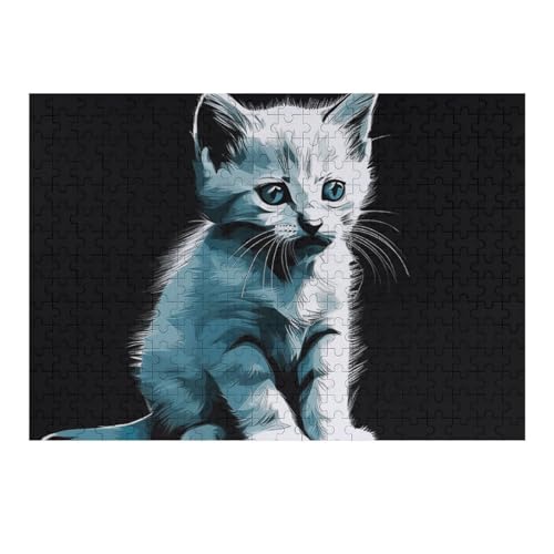 300 Stück handgezeichnete kleine weiße Katzen-Puzzle, personalisiertes Puzzle, Holzbild, Puzzle für Erwachsene, Fotopuzzle, Kunst, Wandbehang, Dekoration für Geburtstag, Hochzeit, Valentinstag 300 Stück handgezeichnete kleine weiße Katzen-Puzzle, personalisiertes Puzzle, Holzbild, Puzzle für Erwachsene, Fotopuzzle, Kunst, Wandbehang, Dekoration für Geburtstag, Hochzeit, Valentinstag von BTCOWZRV