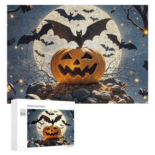 300-teiliges Puzzle – Halloween-Bilderpuzzle, herausforderndes Puzzle für Erwachsene, personalisiertes Holzpuzzle, Fotopuzzle, Geschenke, 39,9 x 27,9 cm 300-teiliges Puzzle – Halloween-Bilderpuzzle, herausforderndes Puzzle für Erwachsene, personalisiertes Holzpuzzle, Fotopuzzle, Geschenke, 39,9 x 27,9 cm von BTCOWZRV