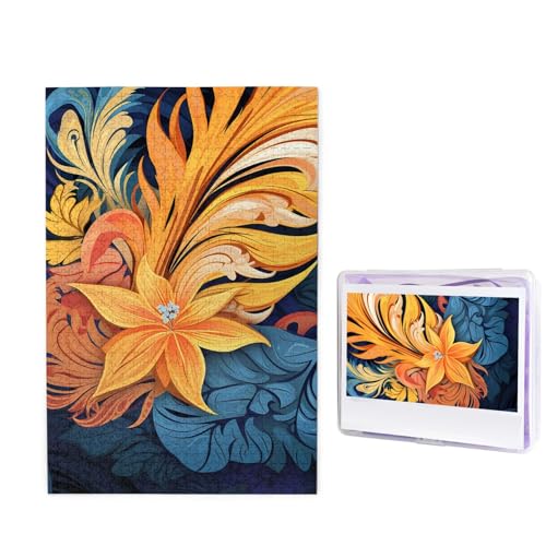 Abstrakte gemusterte tropische Puzzles, 1000 Teile, personalisiertes Puzzle, Holzbild, Puzzle für Erwachsene, Fotopuzzle, Kunst, Wandbehang, Dekoration für Geburtstag, Hochzeit, Valentinstag von BTCOWZRV