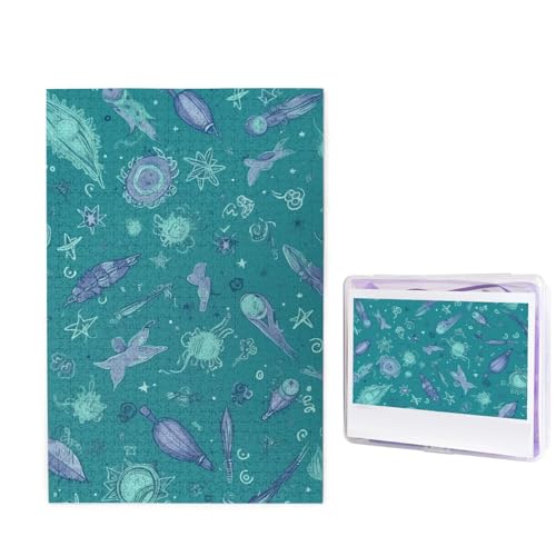 Aqua Blue Space Pattern Puzzles 1000 Pieces Jigsaw Puzzles Personalized Puzzle Wooden Picture Puzzle for Adults Photo Puzzle Art Wall Hanging Decor for Birthday Wedding Valentine's Day Anniversary Aqua Blue Space Pattern Puzzles 1000 Pieces Jigsaw Puzzles Personalized Puzzle Wooden Picture Puzzle for Adults Photo Puzzle Art Wall Hanging Decor for Birthday Wedding Valentine's Day Anniversary von BTCOWZRV