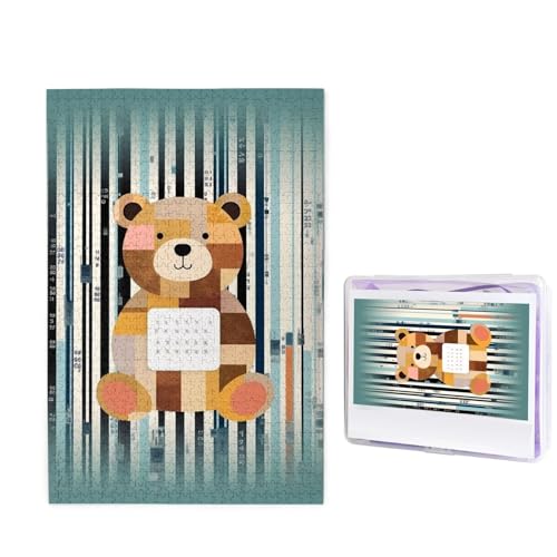 Bär und Barcode Puzzles 1000 Teile Puzzle Personalisiertes Puzzle Holzbild Puzzle für Erwachsene Foto Puzzle Kunst Wandbehang Dekor für Geburtstag Hochzeit Valentinstag Jahrestag Bär und Barcode Puzzles 1000 Teile Puzzle Personalisiertes Puzzle Holzbild Puzzle für Erwachsene Foto Puzzle Kunst Wandbehang Dekor für Geburtstag Hochzeit Valentinstag Jahrestag von BTCOWZRV