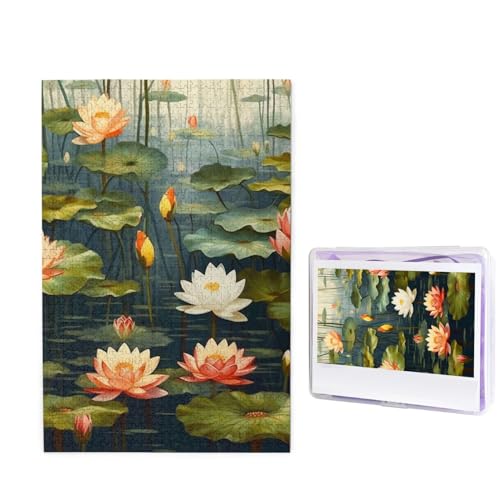 Blumenteich-Puzzle, 1000 Teile, personalisiertes Puzzle, Holzbild, Puzzle für Erwachsene, Fotopuzzle, Kunst, Wandbehang, Dekor für Geburtstag, Hochzeit, Valentinstag, Jahrestag Blumenteich-Puzzle, 1000 Teile, personalisiertes Puzzle, Holzbild, Puzzle für Erwachsene, Fotopuzzle, Kunst, Wandbehang, Dekor für Geburtstag, Hochzeit, Valentinstag, Jahrestag von BTCOWZRV
