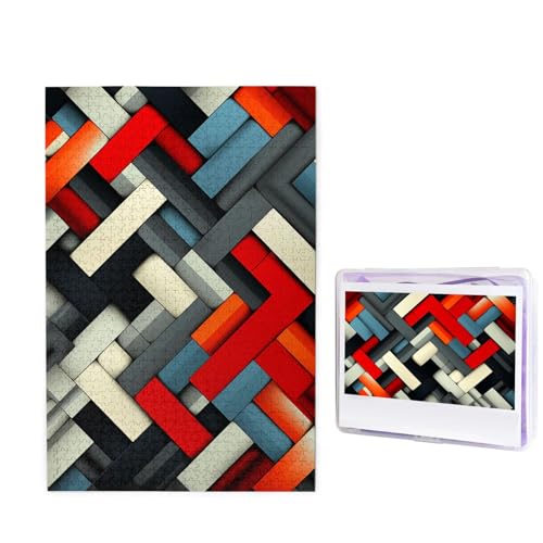 Diagonale geometrische Puzzles, 1000 Teile, personalisiertes Puzzle, Holzbild, Puzzle für Erwachsene, Fotopuzzle, Kunst, Wandbehang, Dekor für Geburtstag, Hochzeit, Valentinstag, Jahrestag Diagonale geometrische Puzzles, 1000 Teile, personalisiertes Puzzle, Holzbild, Puzzle für Erwachsene, Fotopuzzle, Kunst, Wandbehang, Dekor für Geburtstag, Hochzeit, Valentinstag, Jahrestag von BTCOWZRV