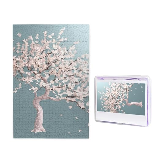 Großes Kirschblütenbaum-Puzzle, 1000 Teile, personalisiertes Puzzle, Holzbild, Puzzle für Erwachsene, Fotopuzzle, Kunst, Wandbehang, Dekor für Geburtstag, Hochzeit, Valentinstag, Jahrestag Großes Kirschblütenbaum-Puzzle, 1000 Teile, personalisiertes Puzzle, Holzbild, Puzzle für Erwachsene, Fotopuzzle, Kunst, Wandbehang, Dekor für Geburtstag, Hochzeit, Valentinstag, Jahrestag von BTCOWZRV