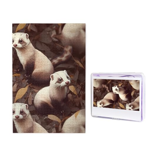 Haariges Frettchen-Puzzle, 1000 Teile, personalisiertes Puzzle, Holzbild, Puzzle für Erwachsene, Fotopuzzle, Kunst, Wandbehang, Dekor für Geburtstag, Hochzeit, Valentinstag, Jahrestag Haariges Frettchen-Puzzle, 1000 Teile, personalisiertes Puzzle, Holzbild, Puzzle für Erwachsene, Fotopuzzle, Kunst, Wandbehang, Dekor für Geburtstag, Hochzeit, Valentinstag, Jahrestag von BTCOWZRV