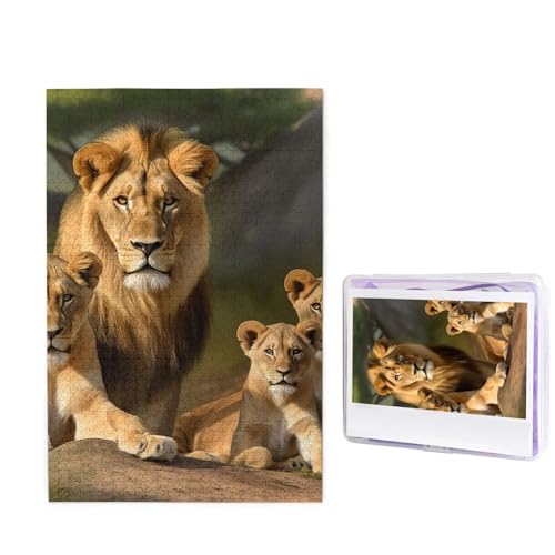 Löwenfamilie Puzzles 1000 Teile Puzzle Personalisiertes Puzzle Holzbild Puzzle für Erwachsene Foto Puzzle Kunst Wandbehang Dekor für Geburtstag Hochzeit Valentinstag Jahrestag Löwenfamilie Puzzles 1000 Teile Puzzle Personalisiertes Puzzle Holzbild Puzzle für Erwachsene Foto Puzzle Kunst Wandbehang Dekor für Geburtstag Hochzeit Valentinstag Jahrestag von BTCOWZRV
