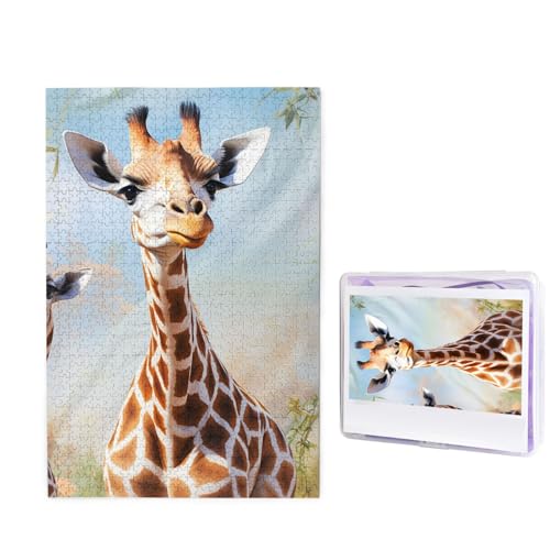 Lovely Giraffe Puzzles 1000 Teile Puzzle Personalisiertes Puzzle Holzbild Puzzle für Erwachsene Foto Puzzle Kunst Wandbehang Dekor für Geburtstag Hochzeit Valentinstag Jahrestag Lovely Giraffe Puzzles 1000 Teile Puzzle Personalisiertes Puzzle Holzbild Puzzle für Erwachsene Foto Puzzle Kunst Wandbehang Dekor für Geburtstag Hochzeit Valentinstag Jahrestag von BTCOWZRV