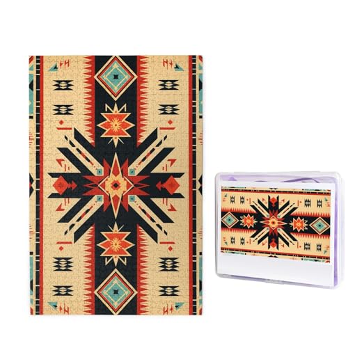 Navaho-Stil Puzzles 1000 Teile Puzzle Personalisiertes Puzzle Holzbild Puzzle für Erwachsene Foto Puzzle Kunst Wandbehang Dekor für Geburtstag Hochzeit Valentinstag Jahrestag von BTCOWZRV